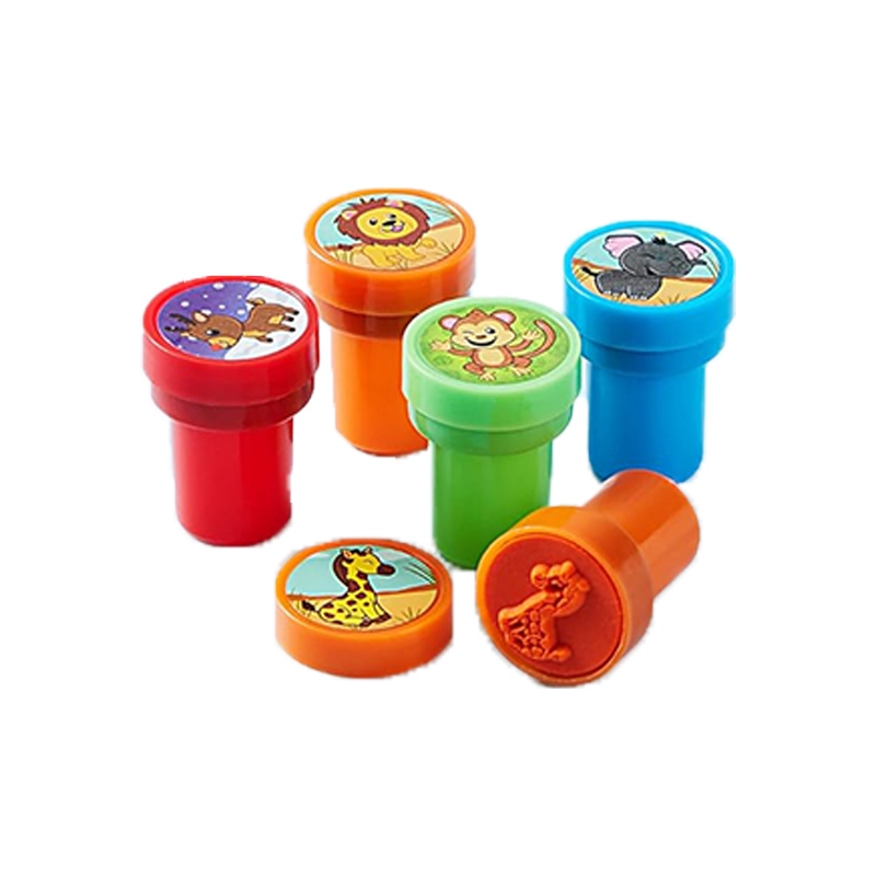 JOYIN 50 Pcs Assorted Stamps for Kids -Self-Ink Stamps with 50 Designs for Birthday Party Favor, Carnival Prizes,School Stampers, Goodie Bag,Halloween, Christmas (Zoo, Holiday Stampers)
